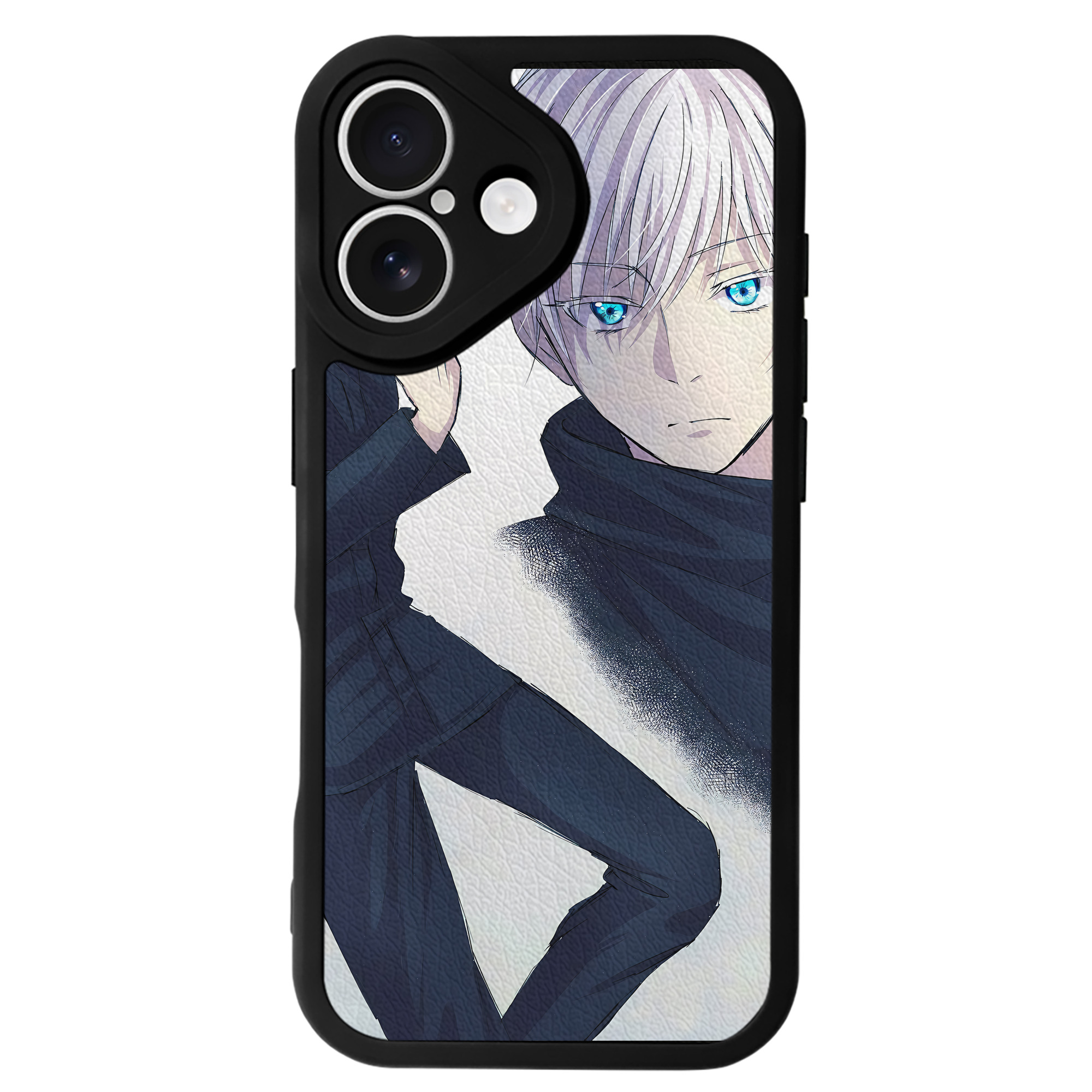 （画像用） 呪術廻戦 Jujutsu Kaisen 【iPhone 16シリーズ対応】シリコンスマホケース（レザー調） 材質：シリコン